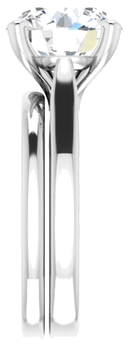 Sužadėtuvių Žiedas „Solitaire“ 950 Platinos Round 10mm (9)