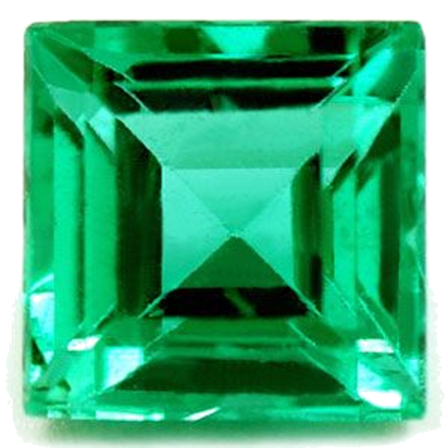 1.33 carat GREEN Square Smaragdas (1)