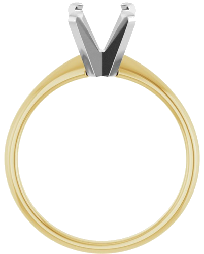 Sužadėtuvių Žiedas „Solitaire“ 585 Baltojo Ir Geltonojo Aukso Oval 9mm x 7mm (2)