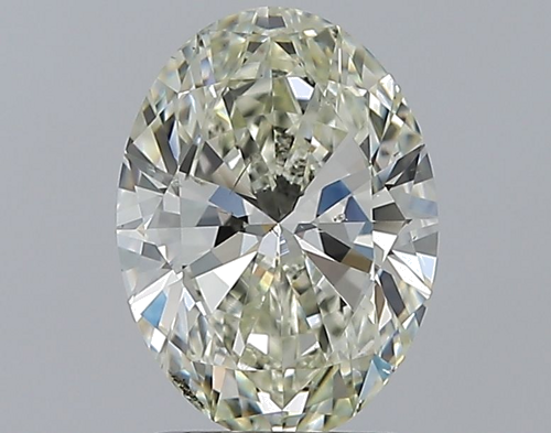 1.7 carat K-SI1 Natūralus Oval Deimantas (1)