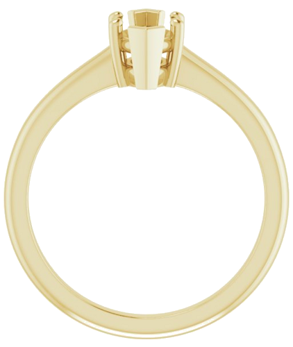 Sužadėtuvių Žiedas 585 Geltonojo Aukso Marquise 9mm x 4.5mm (2)