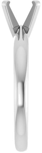 14K White 4.5 x 4.5 mm Square Solitaire Engagement Ring Mounting (4)