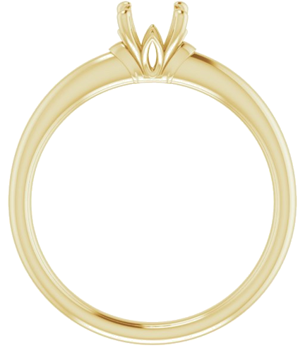 Sužadėtuvių Žiedas „Solitaire“ 585 Geltonojo Aukso Round 5.2mm (2)