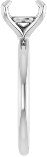 Sužadėtuvių Žiedas „Solitaire“ 585 Baltojo Aukso Round 8.2mm (4)
