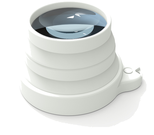 Saliekamais palielināmais stikls (3)