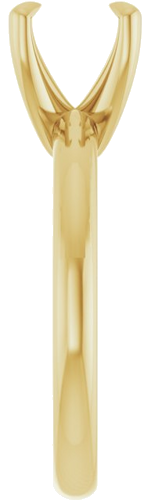 14K Yellow 7x7 mm Cushion Solitaire Engagement Ring Mounting (4)