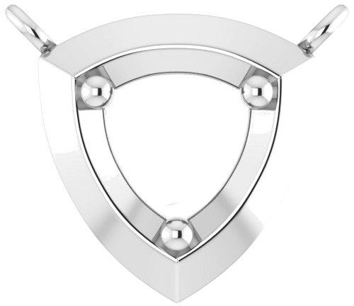 Pakabukas „Solitaire“ 585 Baltojo Aukso Round 4.5mm (1)