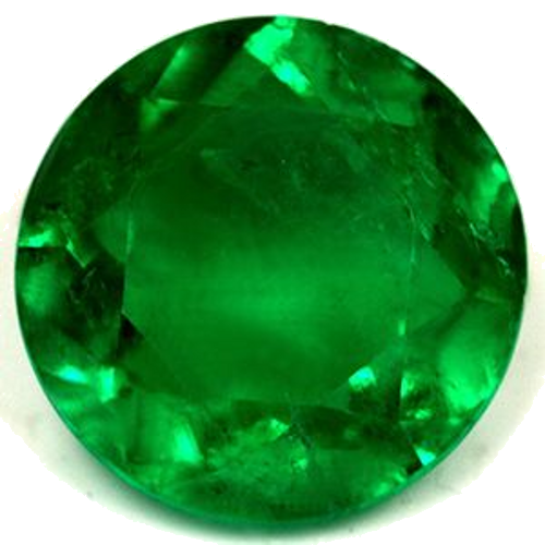3.21 carat GREEN Round Smaragdas (1)