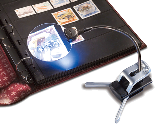 Dual lens magnifying glass with 2.5x / 5x LED lamp (3)