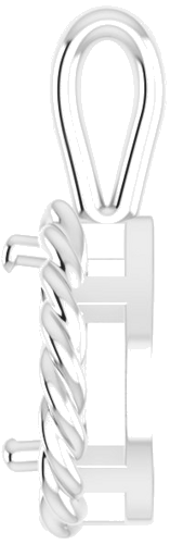 14K White  7x5 mm Pear Pendant Mounting (3)