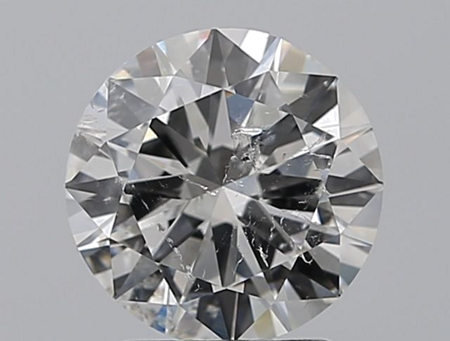 2.01 carat H-SI2 Very Good cut Natūralus Round Deimantas (1)