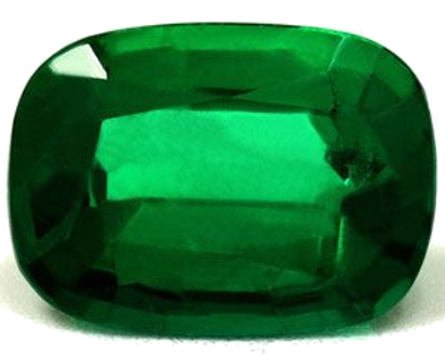 1.6 carat GREEN Cushion Smaragdas (1)