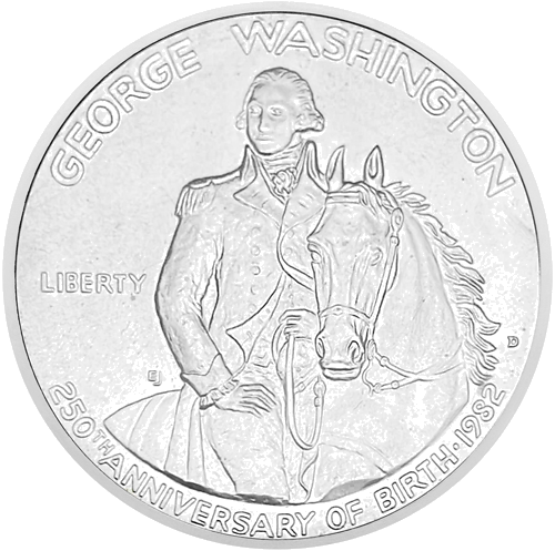 1/2 dolārs Prezidents Džordžs Vašingtons ASV sudraba monēta (1)