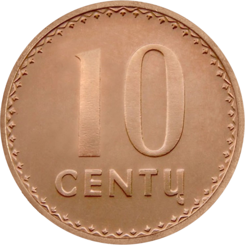 1991 Lithuania 10, 20, 50 cents set (5)