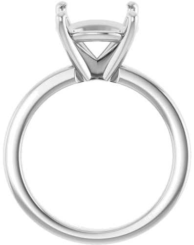 Platinum 11 mm Round Solitaire Engagement Ring Mounting (2)