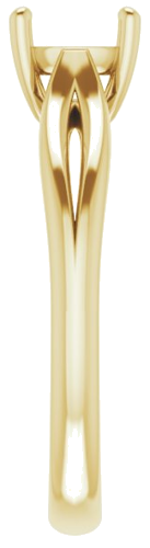 Sužadėtuvių Žiedas „Solitaire“ 585 Geltonojo Aukso Cushion 6mm (4)