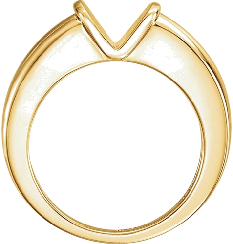 Sužadėtuvių Žiedas „Bar-Set Solitaire“ 585 Geltonojo Aukso Round 5.2mm (2)