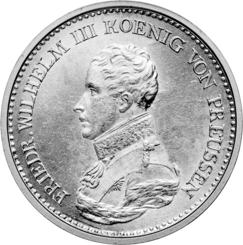 1 Thaler (1816-1822) Friedrich Wilhelm III Kingdom of Prussia Silver Coin (1)