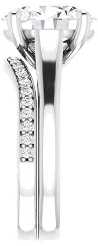 Sužadėtuvių Žiedas „Solitaire“ 950 Platinos Oval 11mm x 9mm (9)