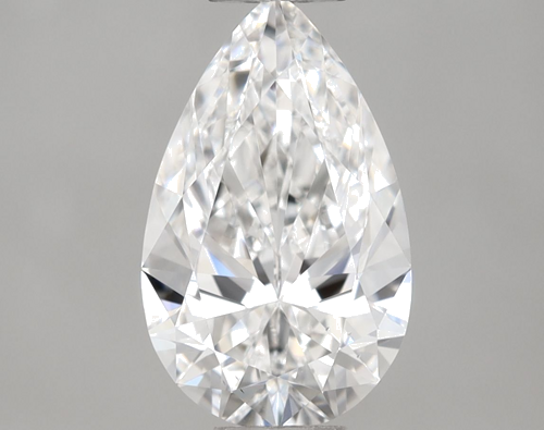 1.0 carat E-VS2 Natūralus Pear Deimantas (1)