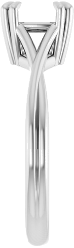 Sužadėtuvių Žiedas „Solitaire“ 950 Platinos Cushion 7mm (4)