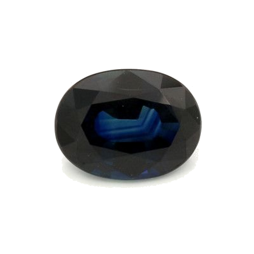 2.37 carat BLUE BRILLIANTSTEP cut Oval Safyras (1)