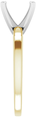 Sužadėtuvių Žiedas „Solitaire“ 585 Baltojo Ir Geltonojo Aukso Square 6.5mm (4)