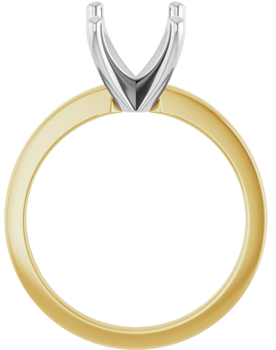 Sužadėtuvių Žiedas „Solitaire“ 585 Baltojo Ir Geltonojo Aukso Emerald 9mm x 7mm (2)