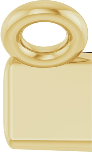 Pakabukas „Solitaire Channel-Set“ 585 Geltonojo Aukso Straight Baguette 4mm x 2mm (3)