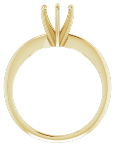 Sužadėtuvių Žiedas „Solitaire“ 585 Geltonojo Aukso Round 5.7mm x 6mm (2)