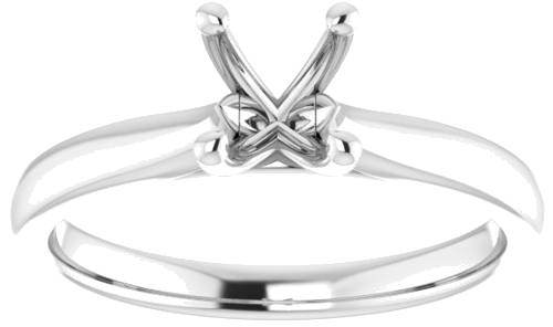 Sužadėtuvių Žiedas „Solitaire“ 950 Platinos Oval 7mm x 5mm (3)