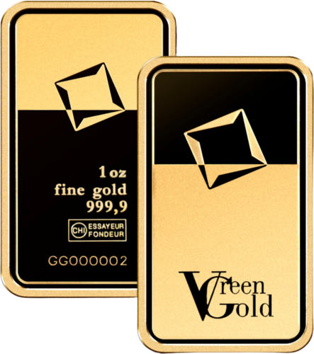1 унция Инвестиционно златно кюлче Valcambi Green Gold (1)