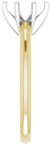 14K Yellow   White  7x3.5 mm Marquise Solitaire Engagement Ring Mounting (4)