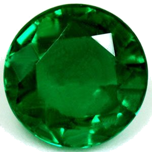 1.05 carat GREEN Round Smaragdas (1)