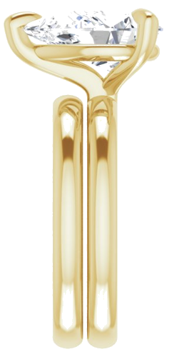 Sužadėtuvių Žiedas „Solitaire“ 585 Geltonojo Aukso Pear Shape 12mm x 8mm (9)