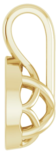 Pakabukas „Solitaire“ 417 Geltonojo Aukso Pear Shape 6mm x 4mm (3)