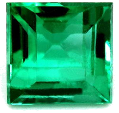 1.39 carat GREEN Square Smaragdas (1)