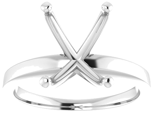 Sužadėtuvių Žiedas „Solitaire“ 585 Baltojo Aukso Emerald 10mm x 8mm (3)