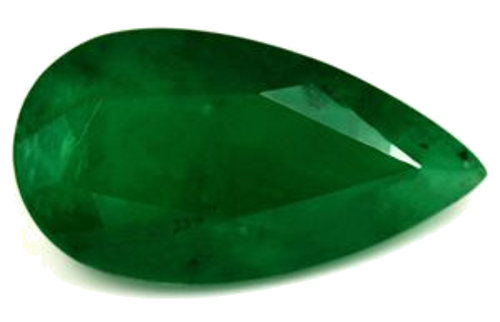 4.49 carat GREEN Pear Smaragdas (1)