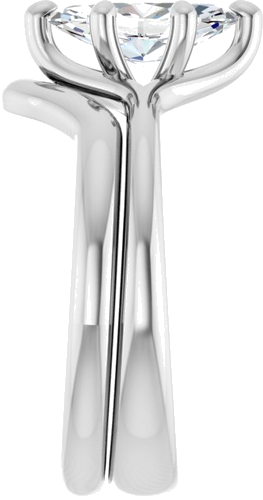 Sužadėtuvių Žiedas „Solitaire“ 585 Baltojo Aukso Marquise 10mm x 5mm (9)