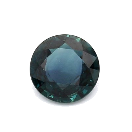 1.15 carat BLUE BRILLIANTSTEP cut Round Safyras (1)