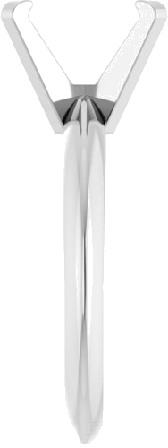 Sužadėtuvių Žiedas „Heavy Solitaire“ 585 Baltojo Aukso Emerald 8mm x 6mm (4)