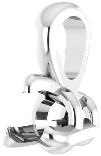 Pakabukas „Solitaire“ 925 Sidabro Round 2.5mm (2)