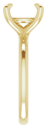 Sužadėtuvių Žiedas „Solitaire“ 585 Geltonojo Aukso Round 10mm (4)