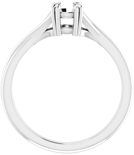 Sužadėtuvių Žiedas „Solitaire“ 585 Baltojo Aukso Round 4.8mm (2)