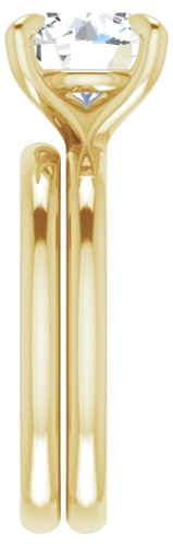 Sužadėtuvių Žiedas „Solitaire“ 585 Geltonojo Aukso Round 9mm (9)
