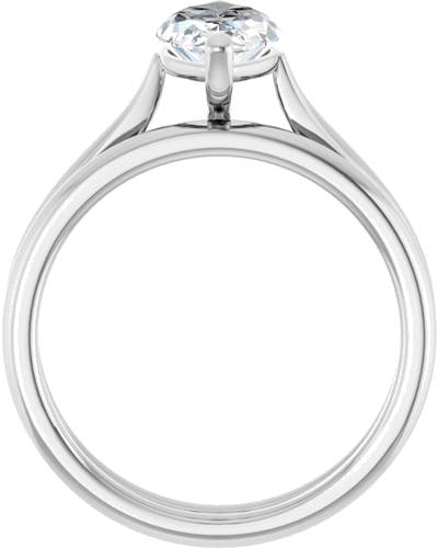 Sužadėtuvių Žiedas 14k white gold Marquise 12mm x 6mm (7)