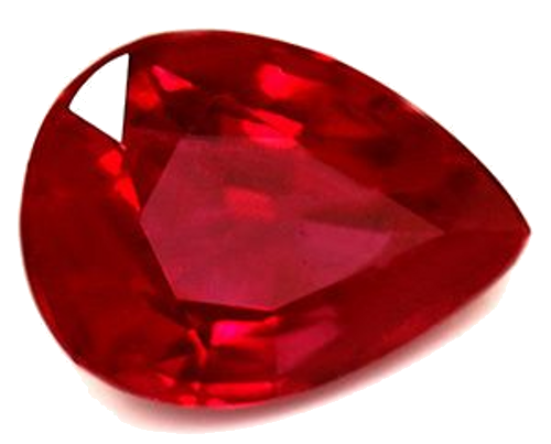 1.02 carat RED Pear Rubinas (1)