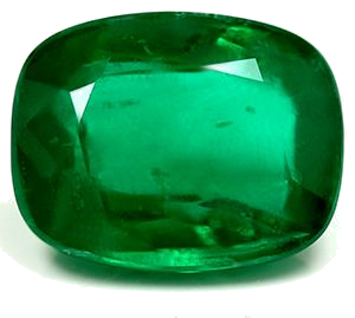 3.98 carat GREEN Cushion Smaragdas (1)