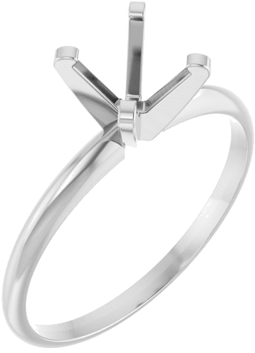 Sužadėtuvių Žiedas „Solitaire“ 950 Platinos Round 6.5mm (1)